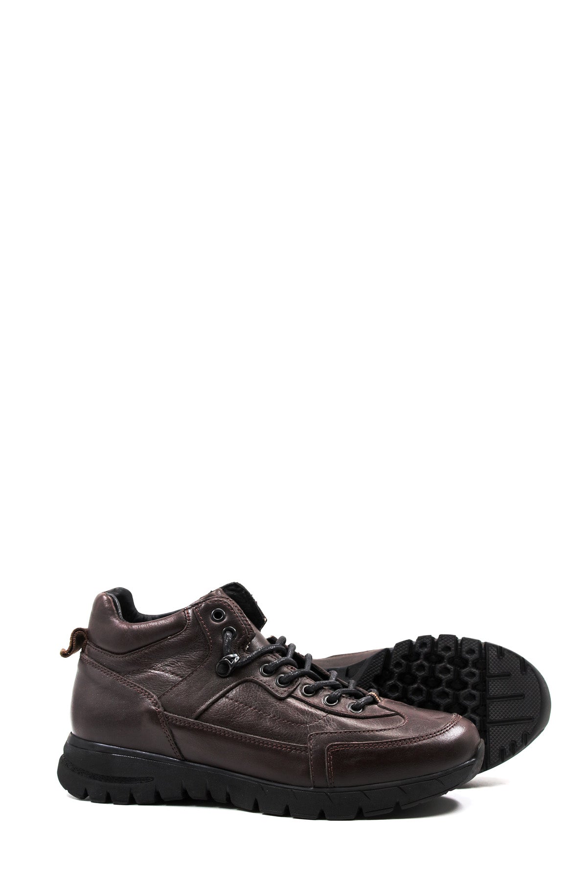 KOALA SYDNEY Brown Leather Hiking Boots-Wessi
