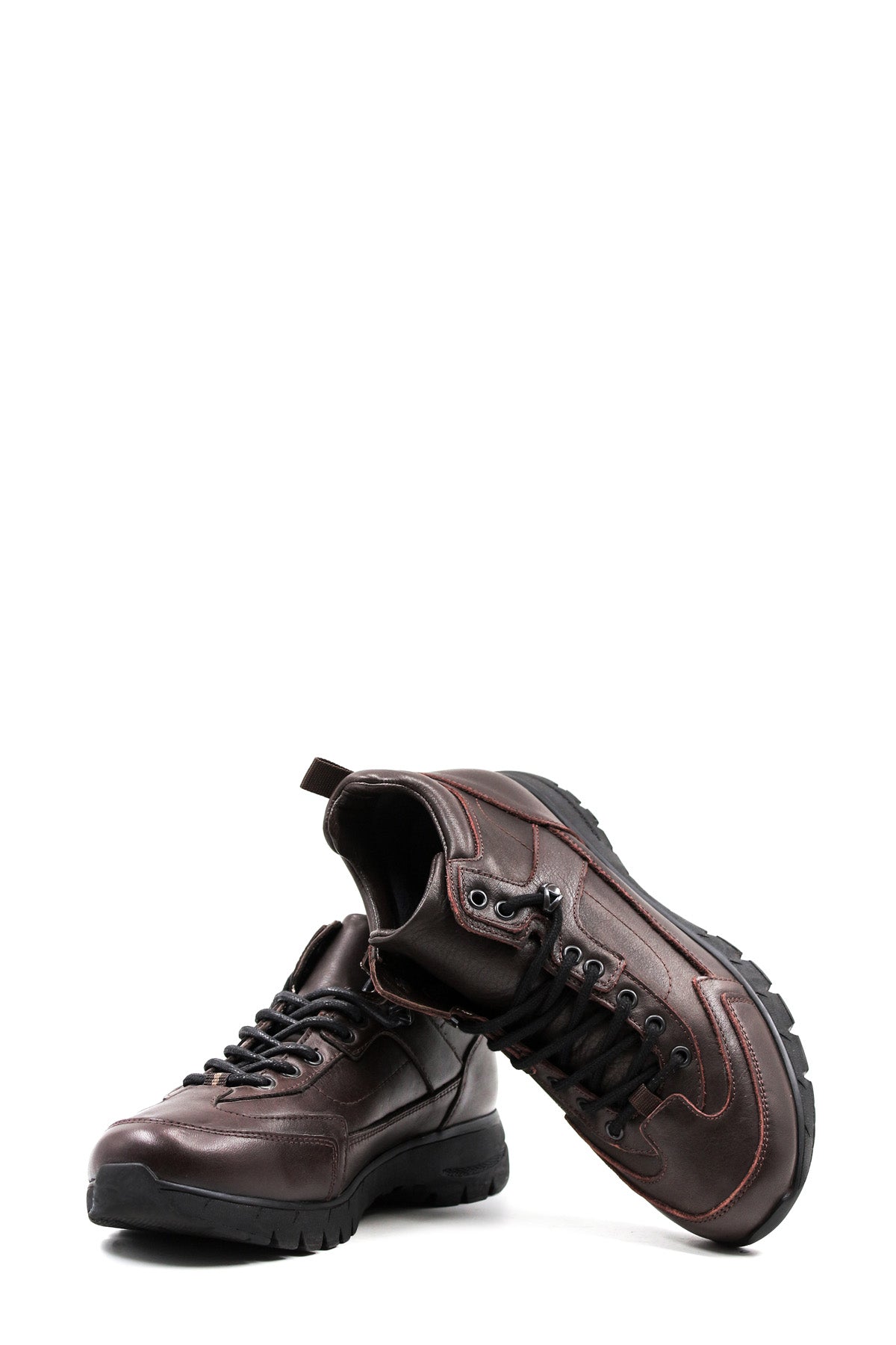 KOALA SYDNEY Brown Leather Hiking Boots-Wessi