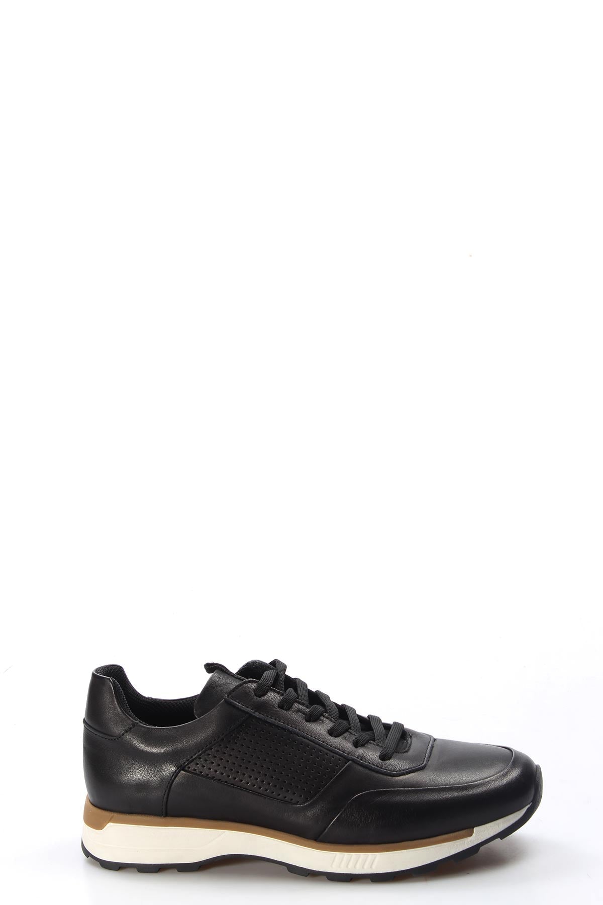 KOALA SYDNEY Men's Black and Brown Leather Sneakers-Wessi