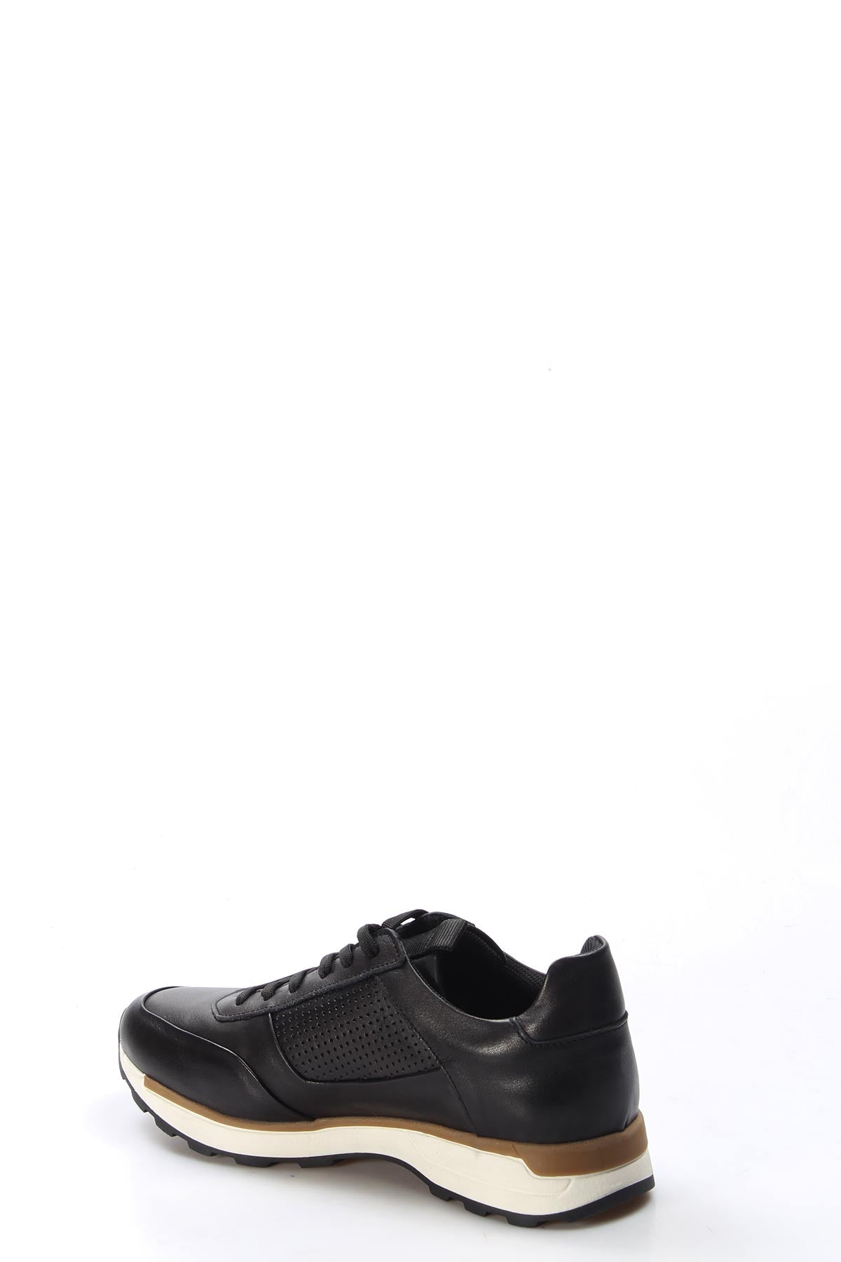 KOALA SYDNEY Men's Black and Brown Leather Sneakers-Wessi