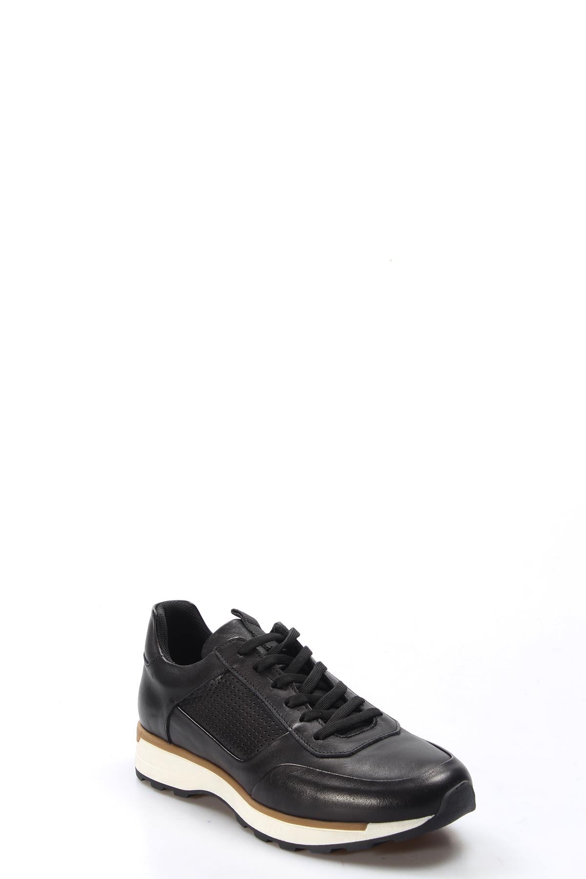 KOALA SYDNEY Men's Black and Brown Leather Sneakers-Wessi