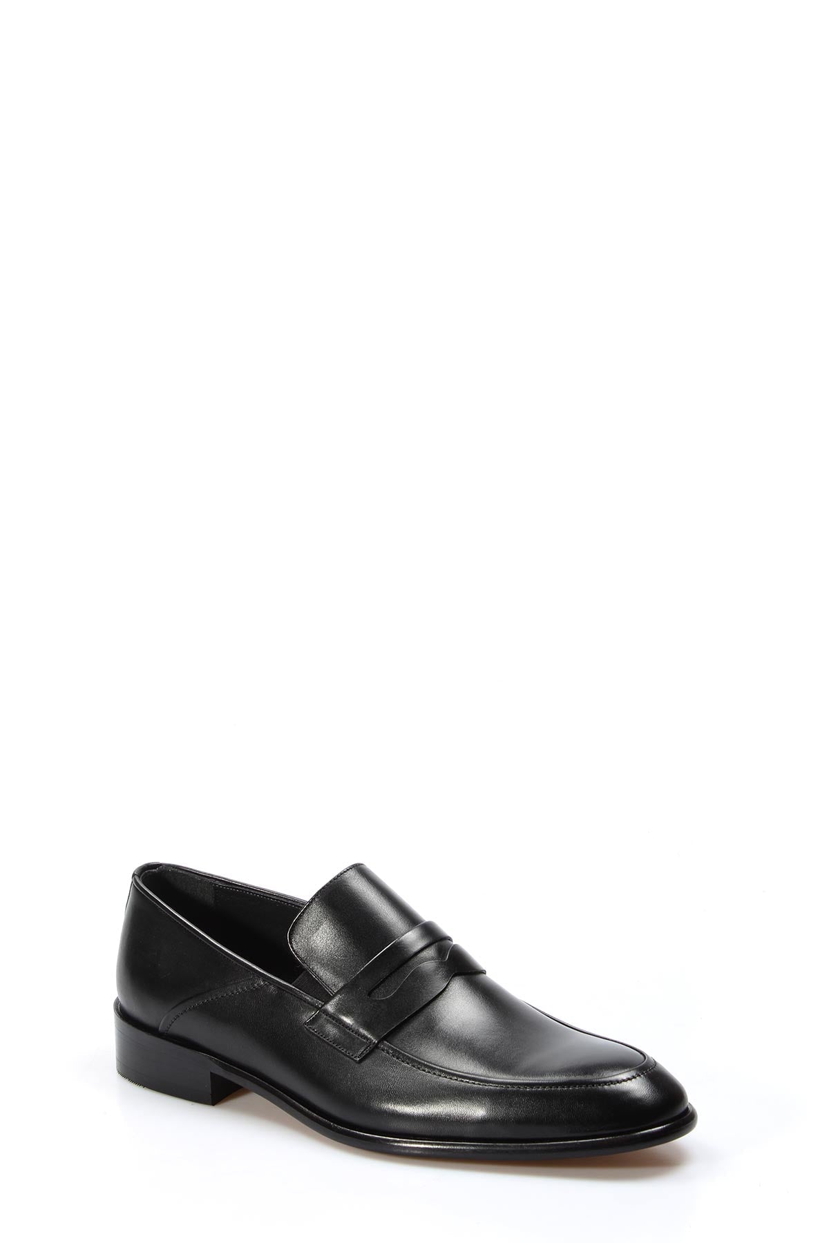 KOALA SYDNEY Men's Black Leather Classic Penny Loafers