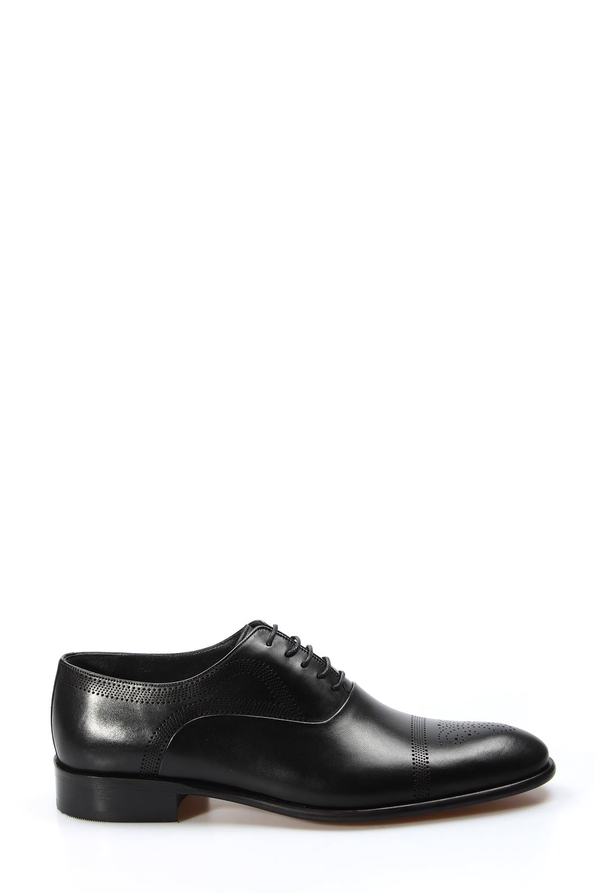 Men's Black Oxford Dress Shoes with Brogue Detailing - Wessi