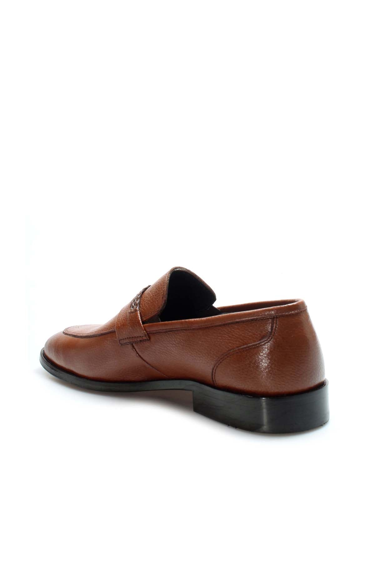 KOALA SYDNEY Brown Textured Leather Loafers-Wessi