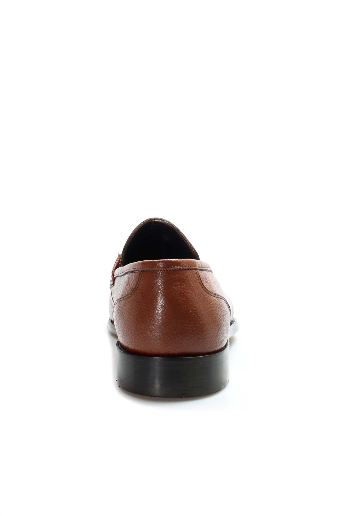 KOALA SYDNEY Brown Textured Leather Loafers-Wessi