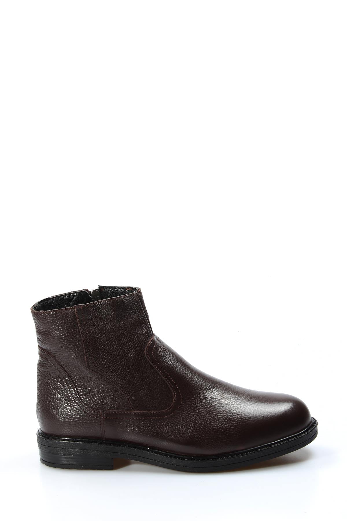KOALA SYDNEY Men's Brown Leather Fur-Lined Boots
