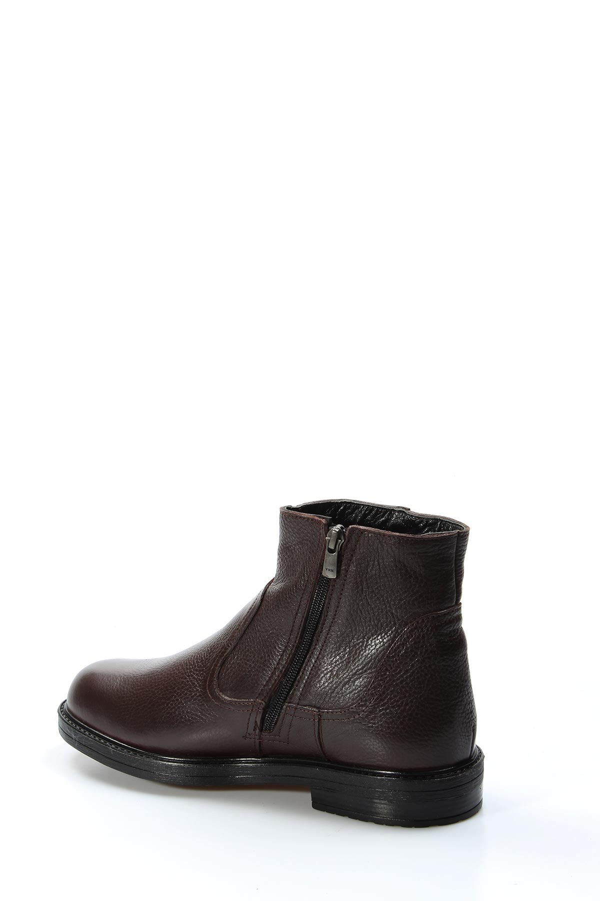 KOALA SYDNEY Men's Brown Leather Fur-Lined Boots