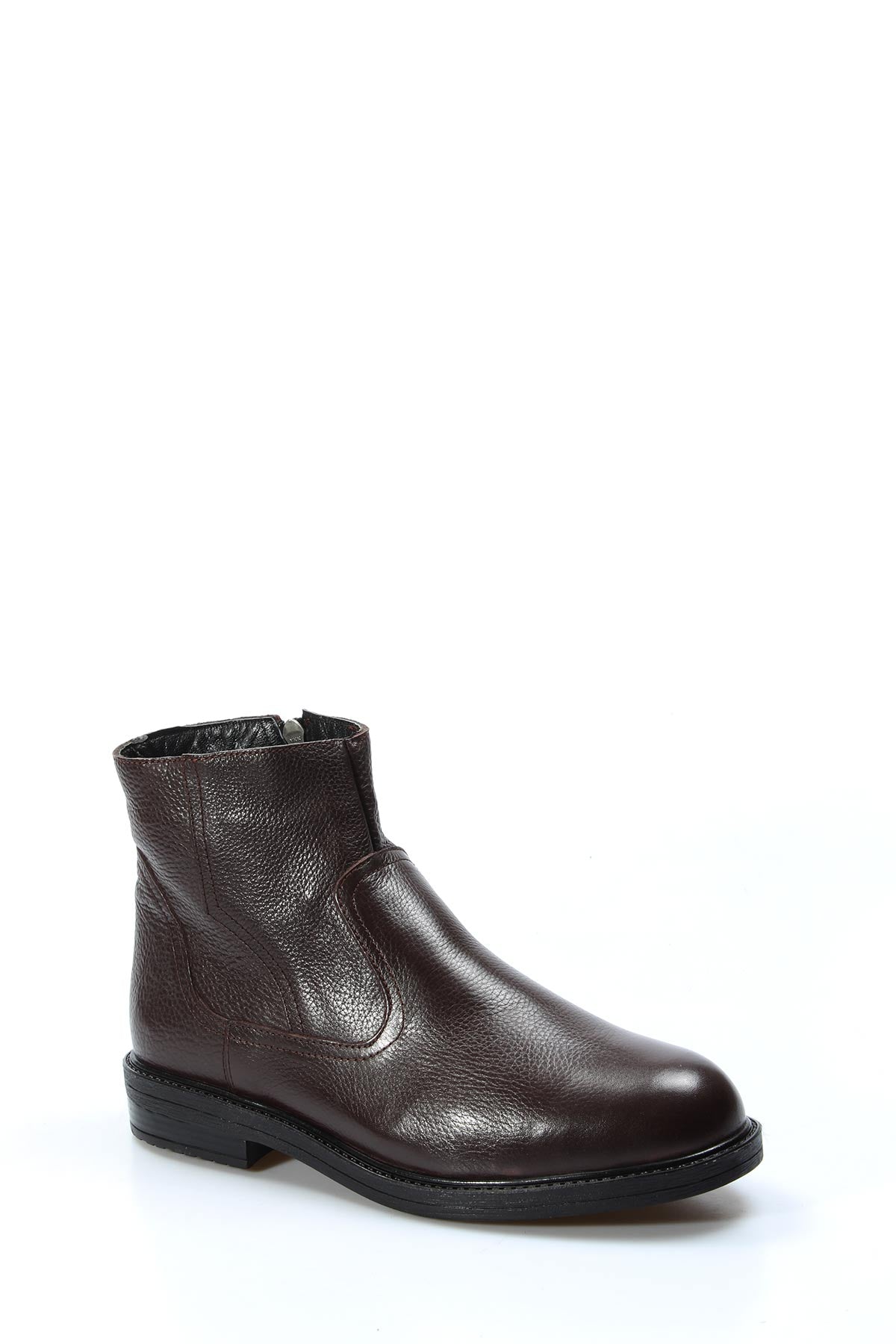 KOALA SYDNEY Men's Brown Leather Fur-Lined Boots