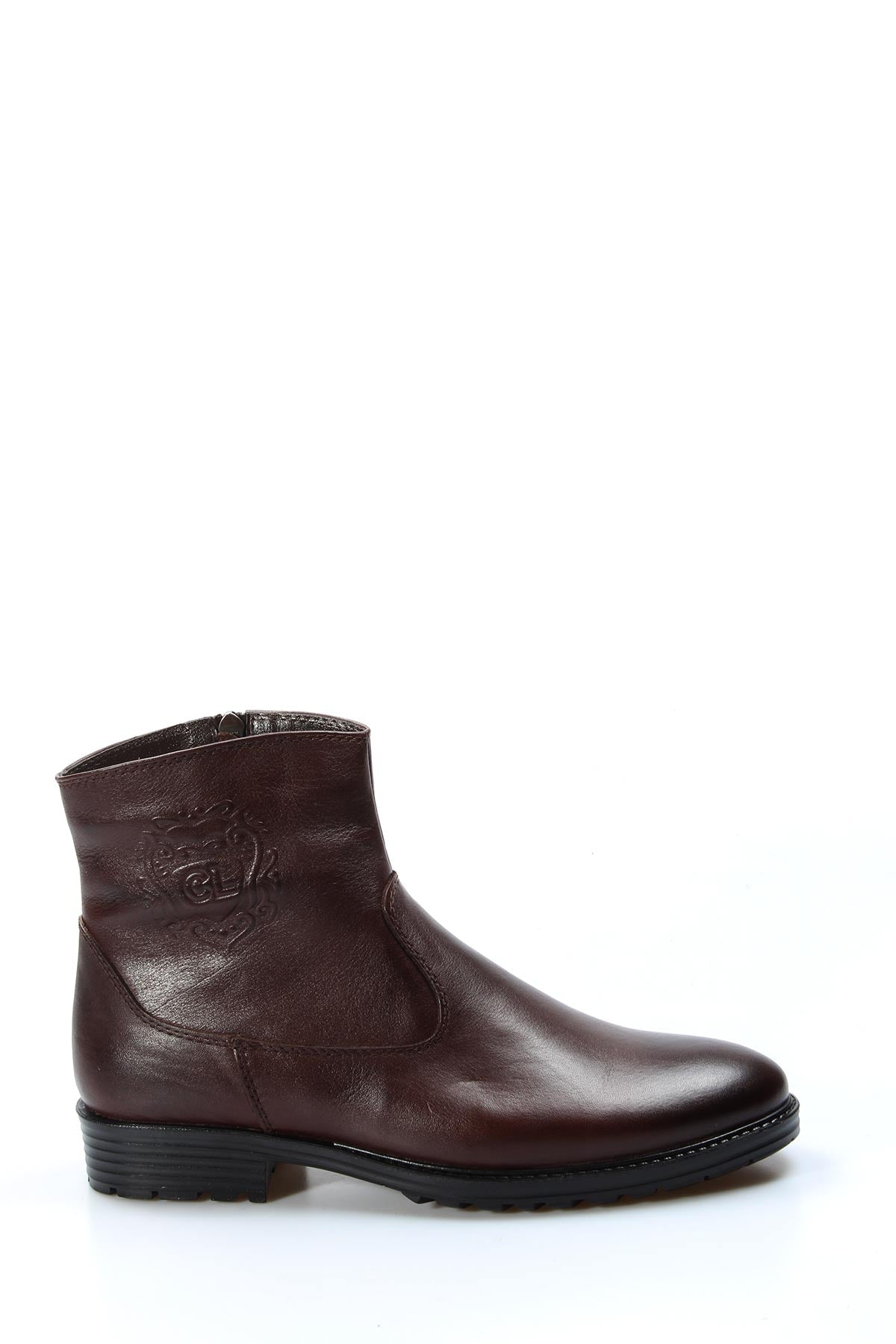 KOALA SYDNEY Brown Leather Zippered Ankle Boots Wessi