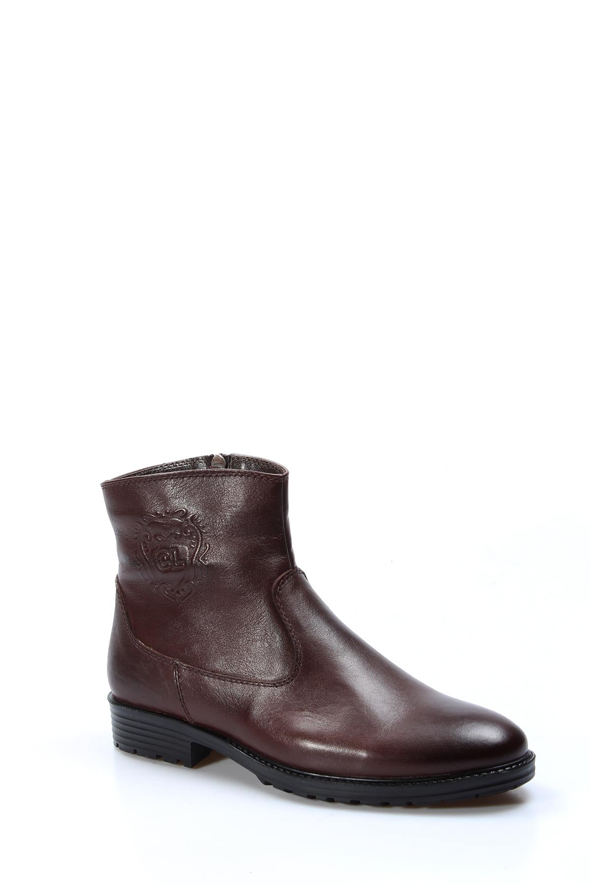 KOALA SYDNEY Brown Leather Zippered Ankle Boots Wessi