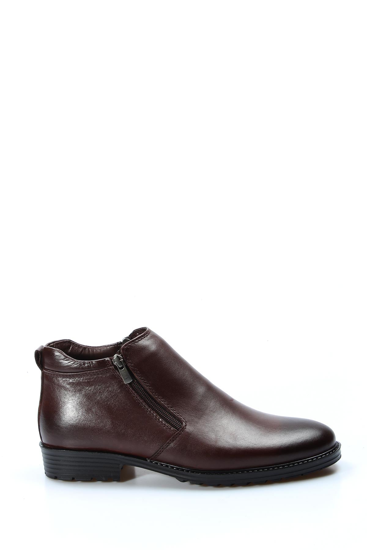 KOALA SYDNEY Brown Leather Zipper Ankle Boots Wessi
