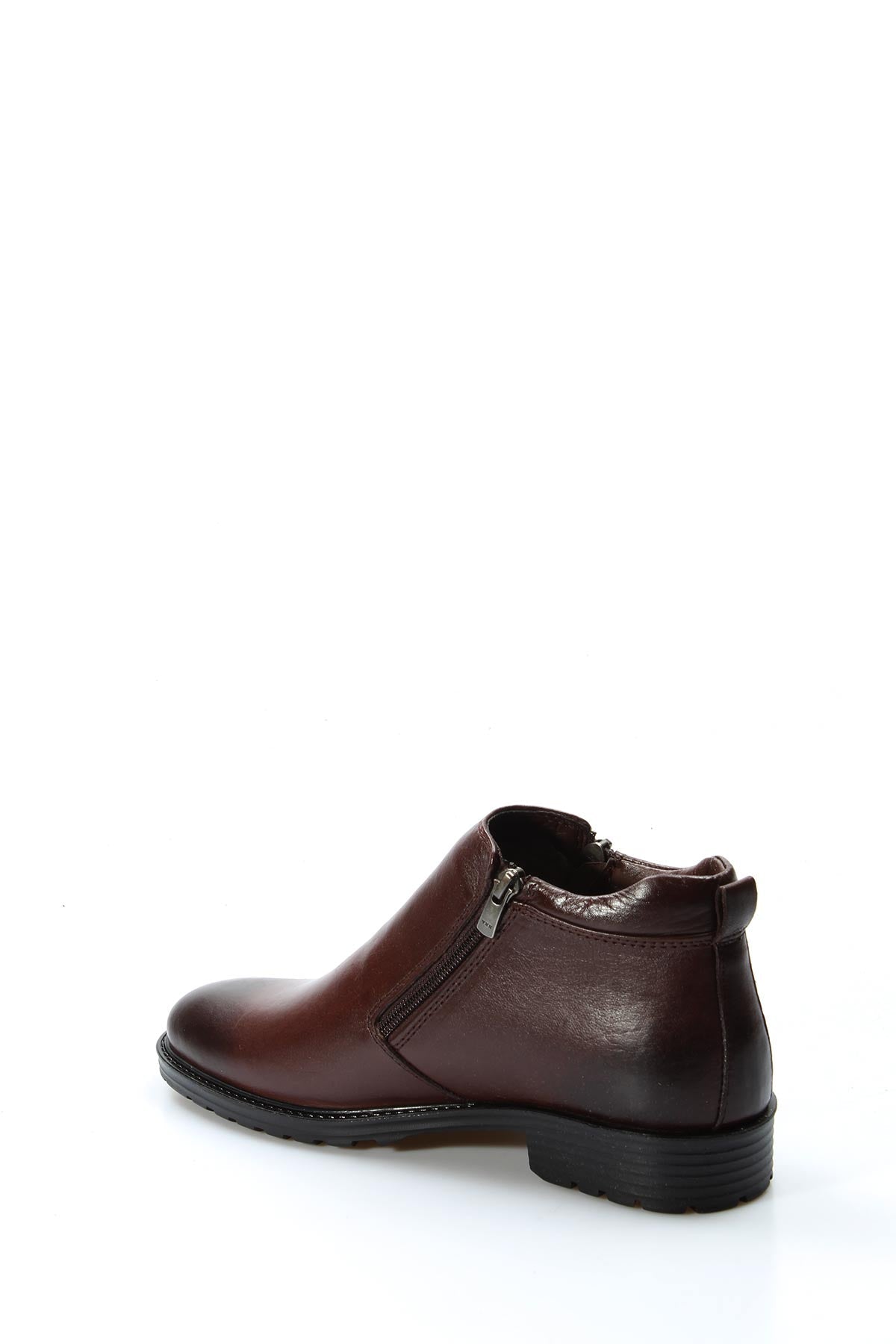 KOALA SYDNEY Brown Leather Zipper Ankle Boots Wessi