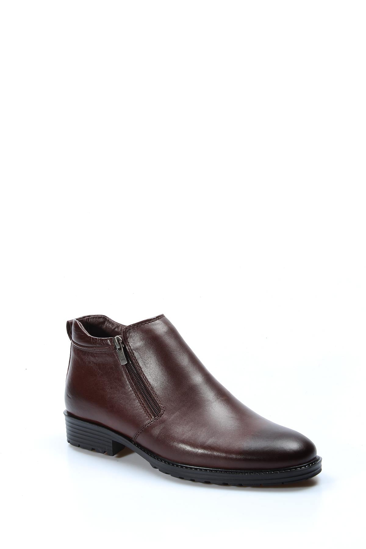 KOALA SYDNEY Brown Leather Zipper Ankle Boots Wessi