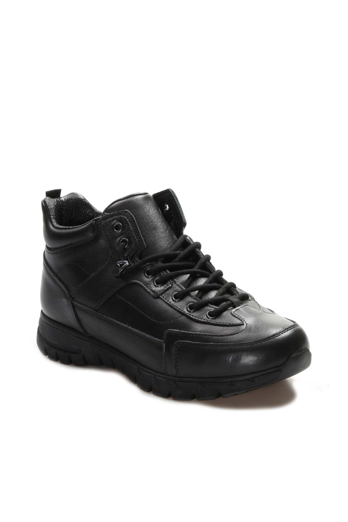 KOALA SYDNEY Black Leather Hiking Boots Wessi