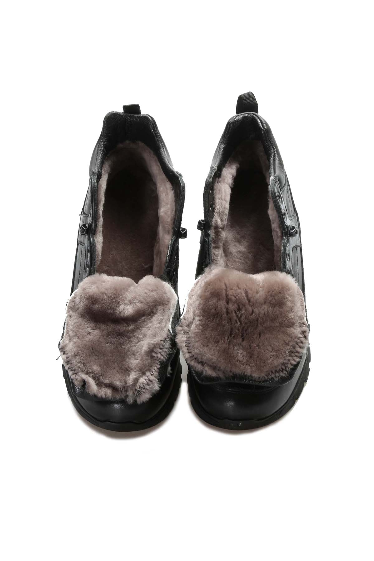 KOALA SYDNEY Black Leather Hiking Boots Wessi