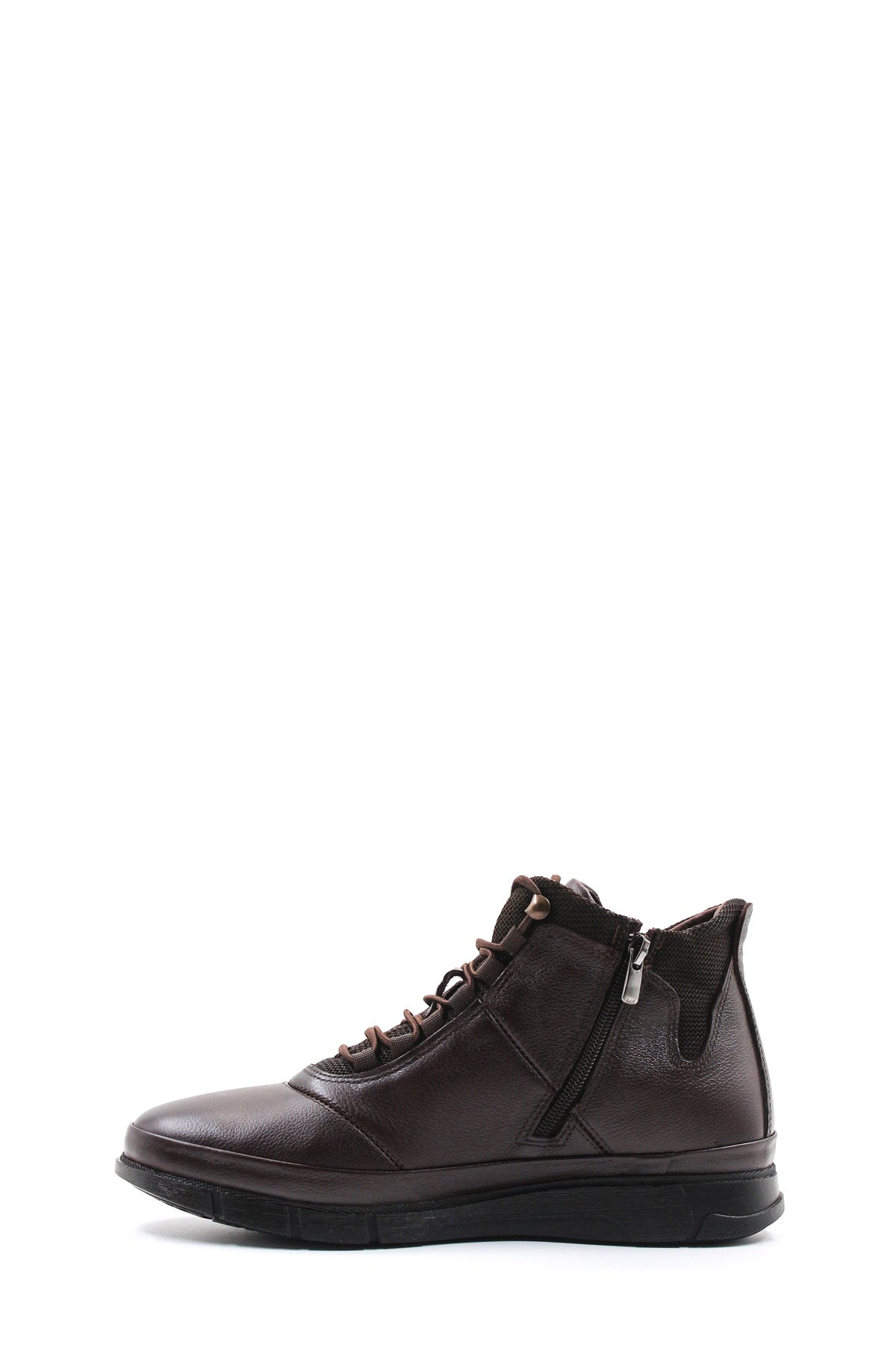 KOALA SYDNEY Men's Brown Leather High-Top Boots with Cushioned Sole