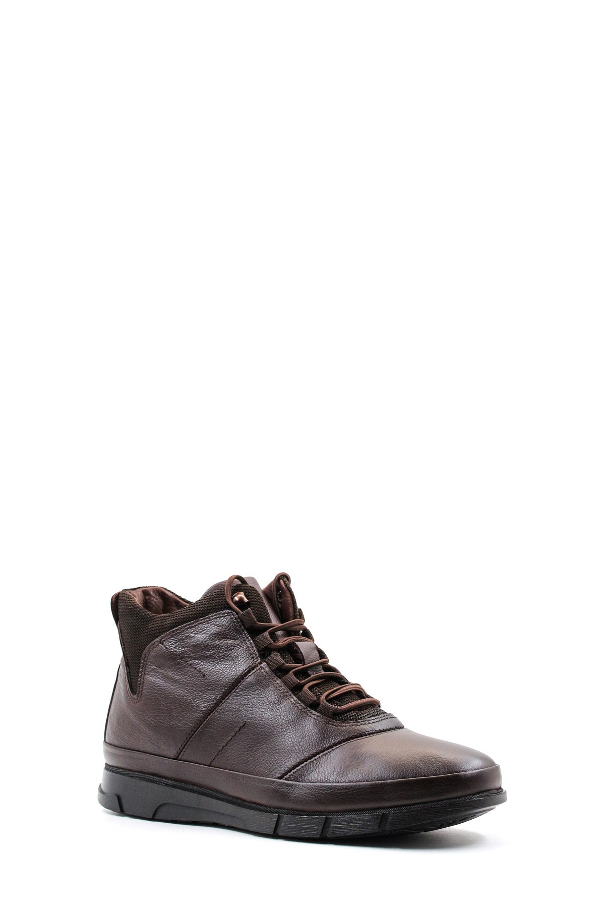 KOALA SYDNEY Men's Brown Leather High-Top Boots with Cushioned Sole