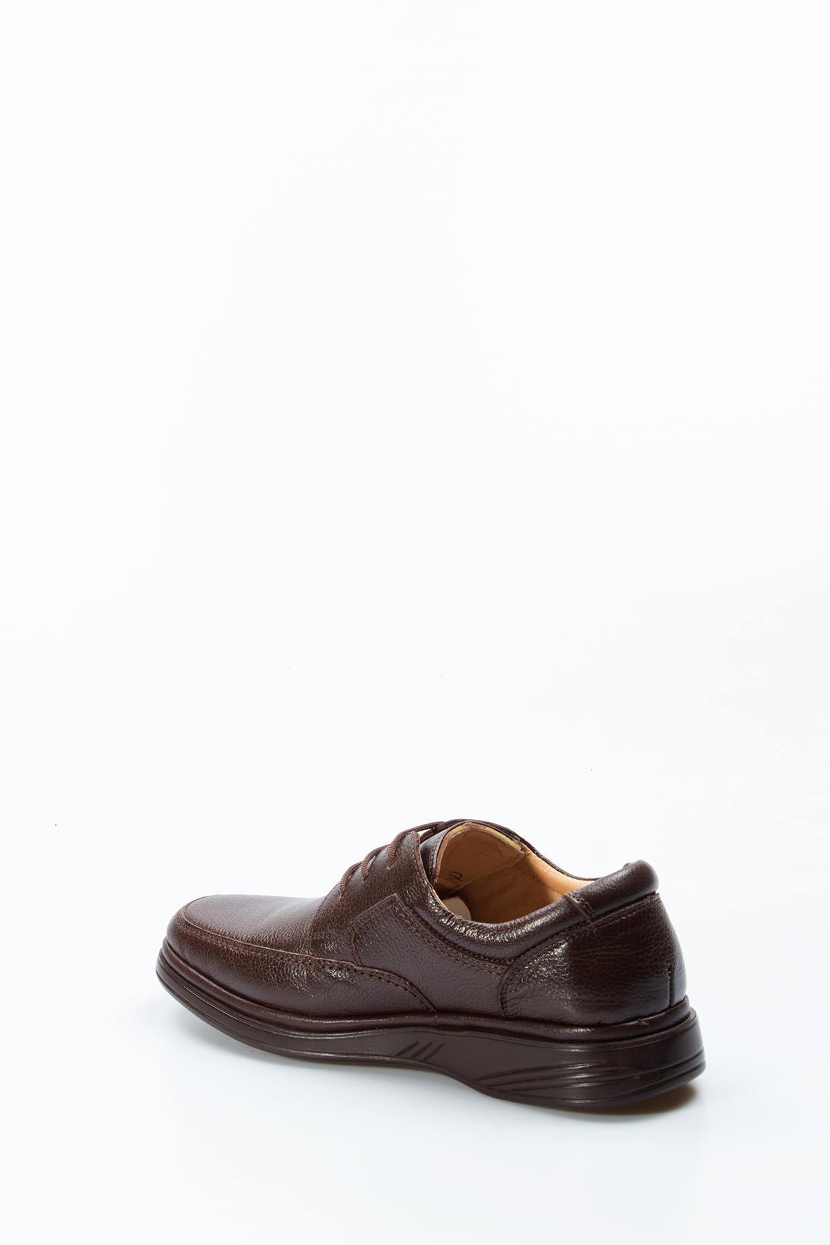 KOALA SYDNEY Men's Brown Orthopedic Leather Casual Lace-Up Comfort Shoes