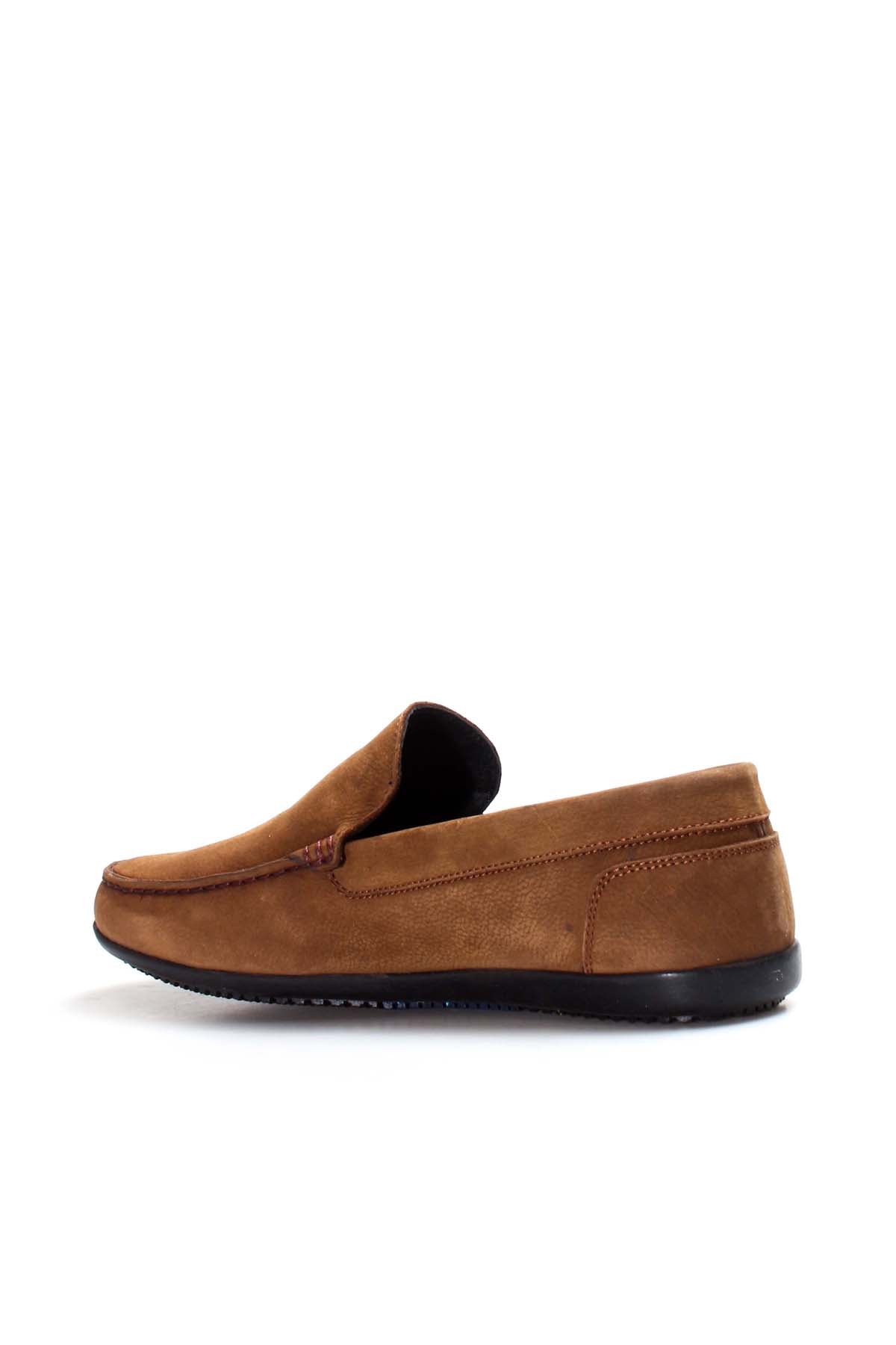 KOALA SYDNEY Tan Suede Loafers with Accent Stitching-Wessi