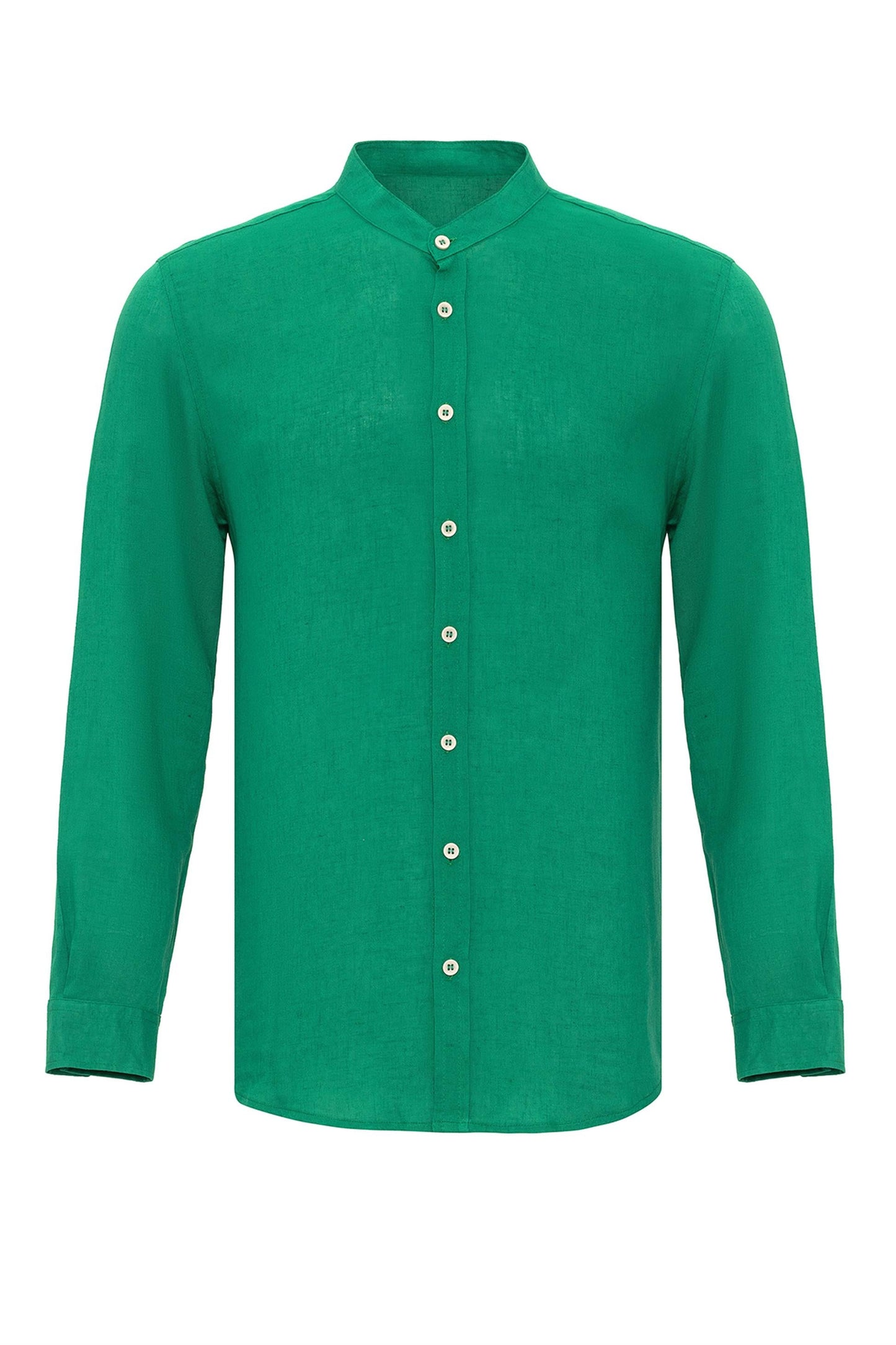 Men's Duck Green Judge Collar Shirt