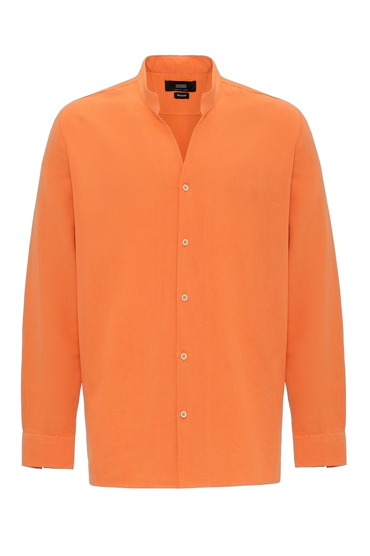 Men's Salmon Judge Collar Long Sleeve Shirt