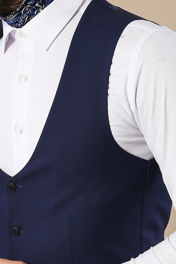 KOALA SYDNEY Navy Blue Vest Separate with Watch Pockets -