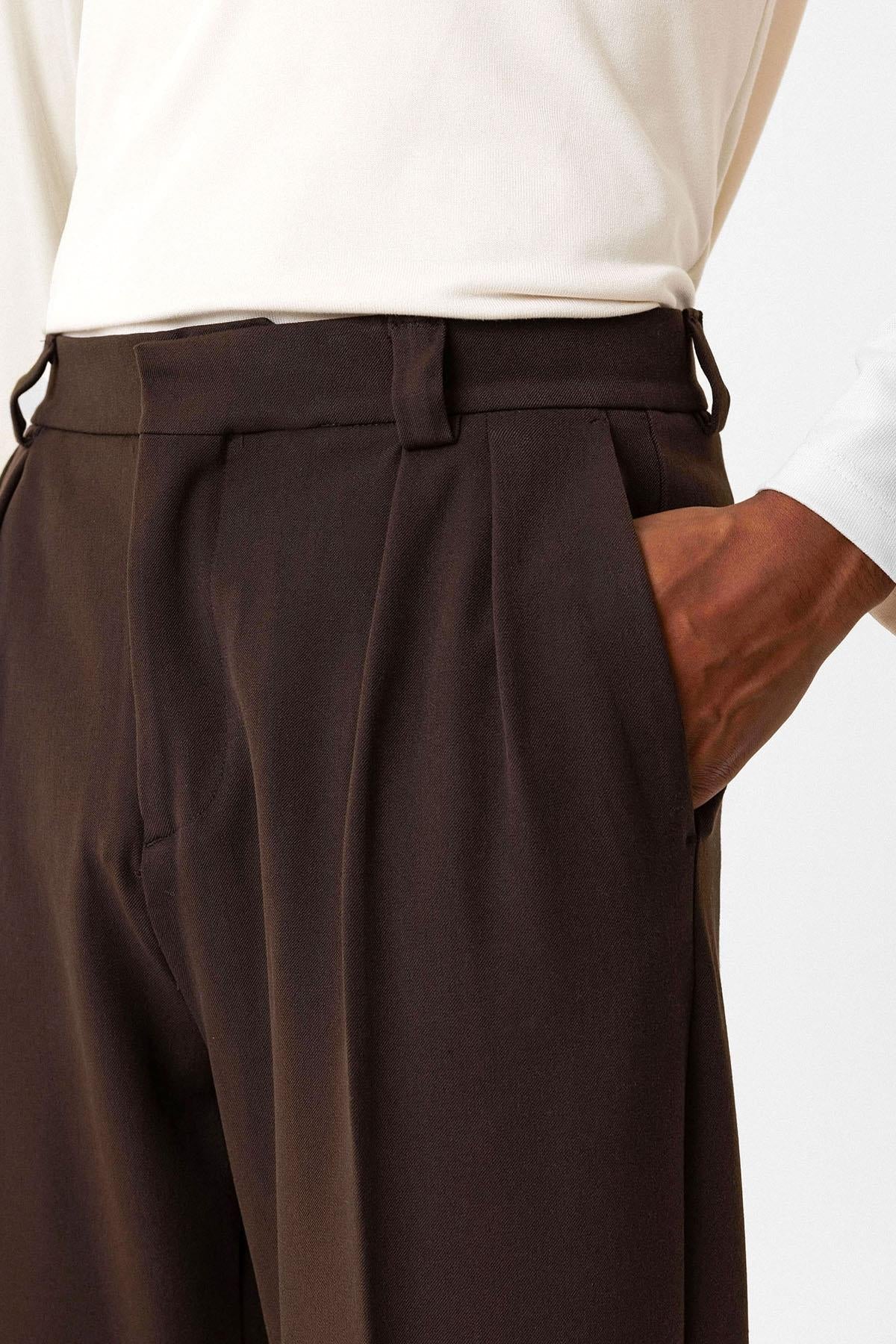 KOALA SYDNEY High Waist Pleated Relaxed Fit Baggy Men's Pants