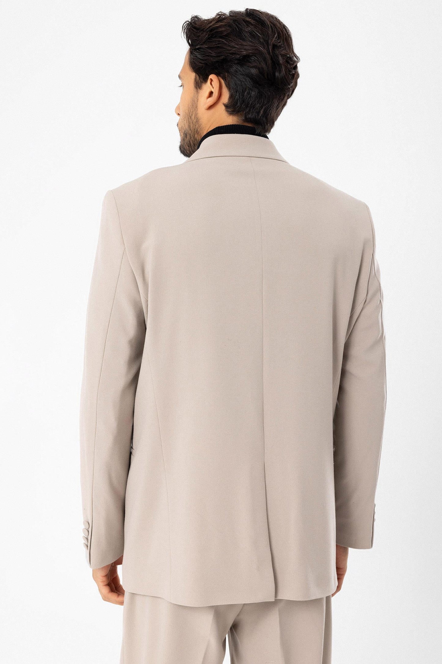 KOALA SYDNEY Men's Double Breasted Stone Blazer Jacket -