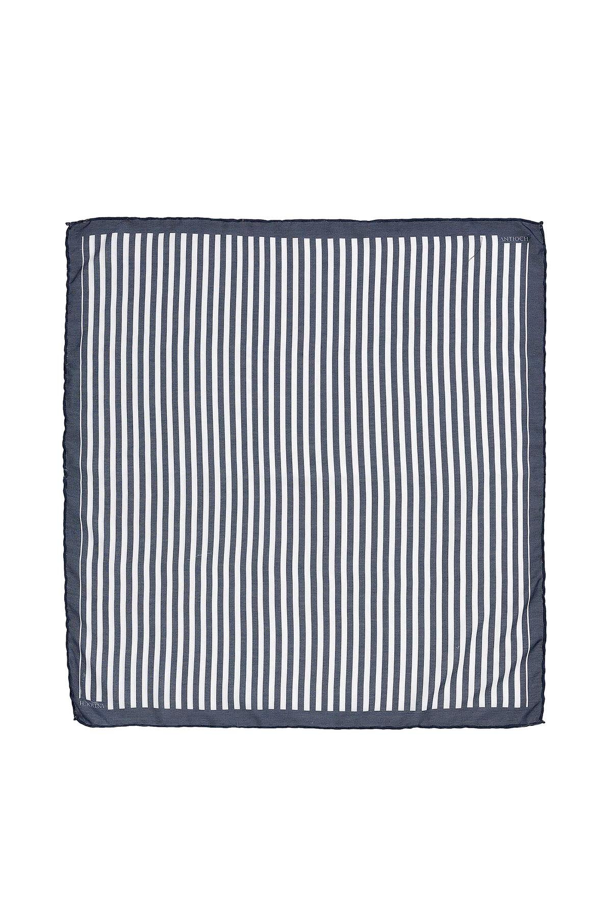KOALA SYDNEY Men's Navy Blue Navy Striped Scarf