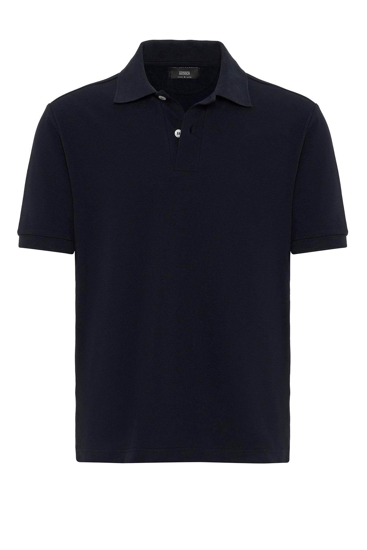 KOALA SYDNEY Men's Navy Blue Navy Polo Neck T-Shirt