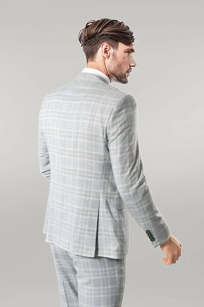 KOALA SYDNEY Light Green Checked Mens Suit |