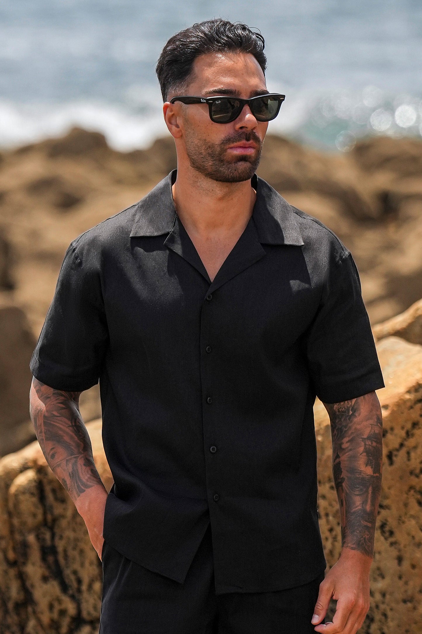 KOALA SYDNEY Short Sleeve Linen Shirt