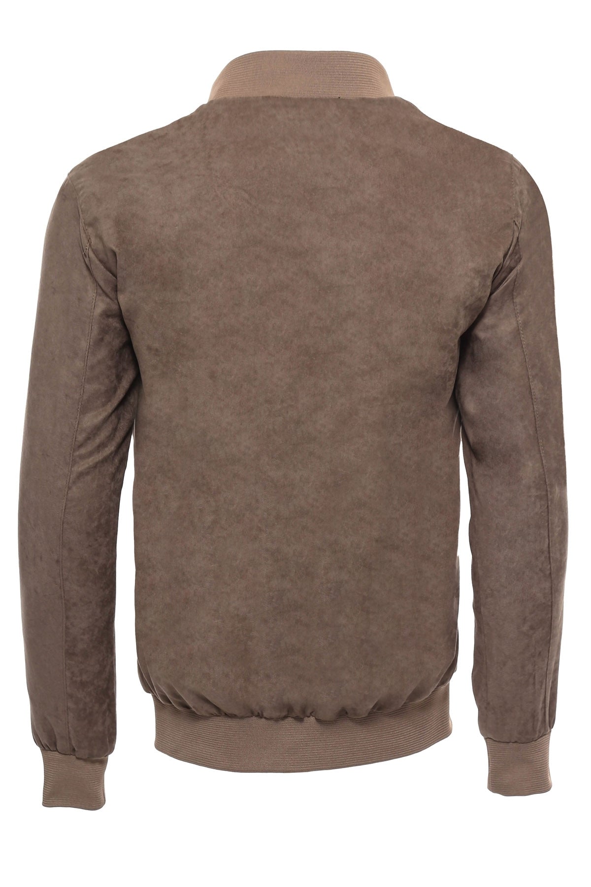 KOALA SYDNEY Flap Pockets Suede Light Brown Men Bomber Coat