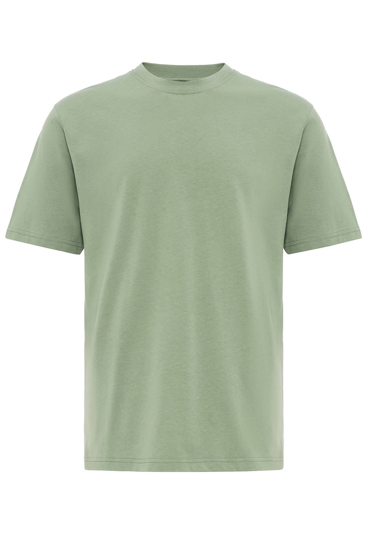 KOALA SYDNEY Men's Mint Crew Neck Basic T-Shirt