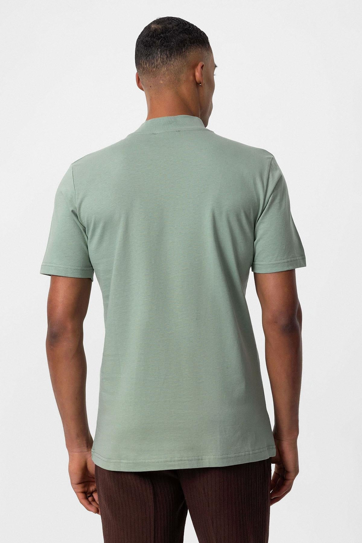 KOALA SYDNEY Men's Mint Slim Fit Basic T-Shirt