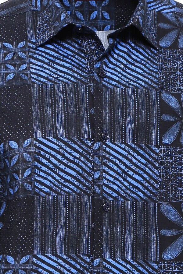 KOALA SYDNEY Navy Blue Patterned Shirt