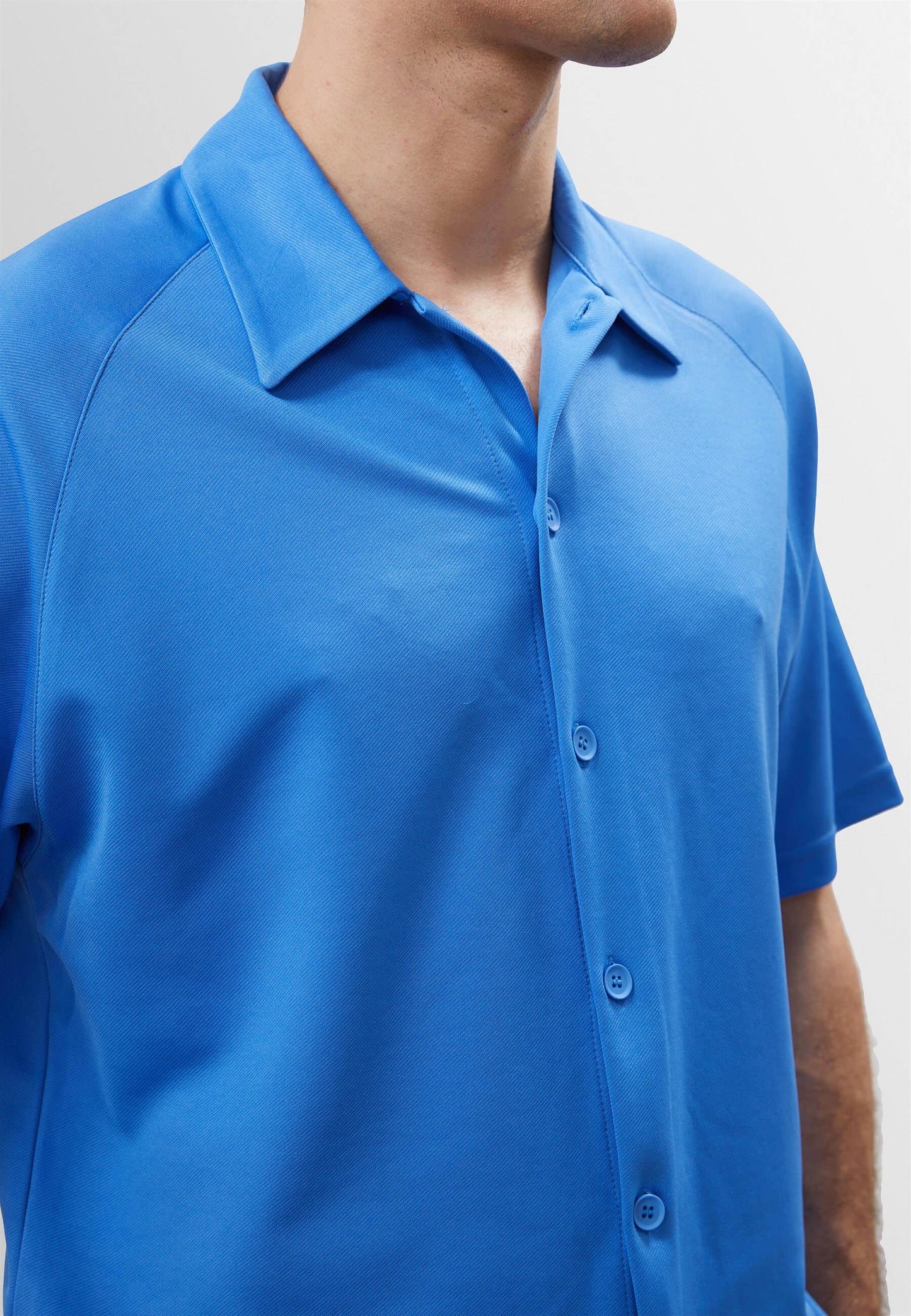 KOALA SYDNEY Men's Sax Oversize Short Sleeve Shirt -