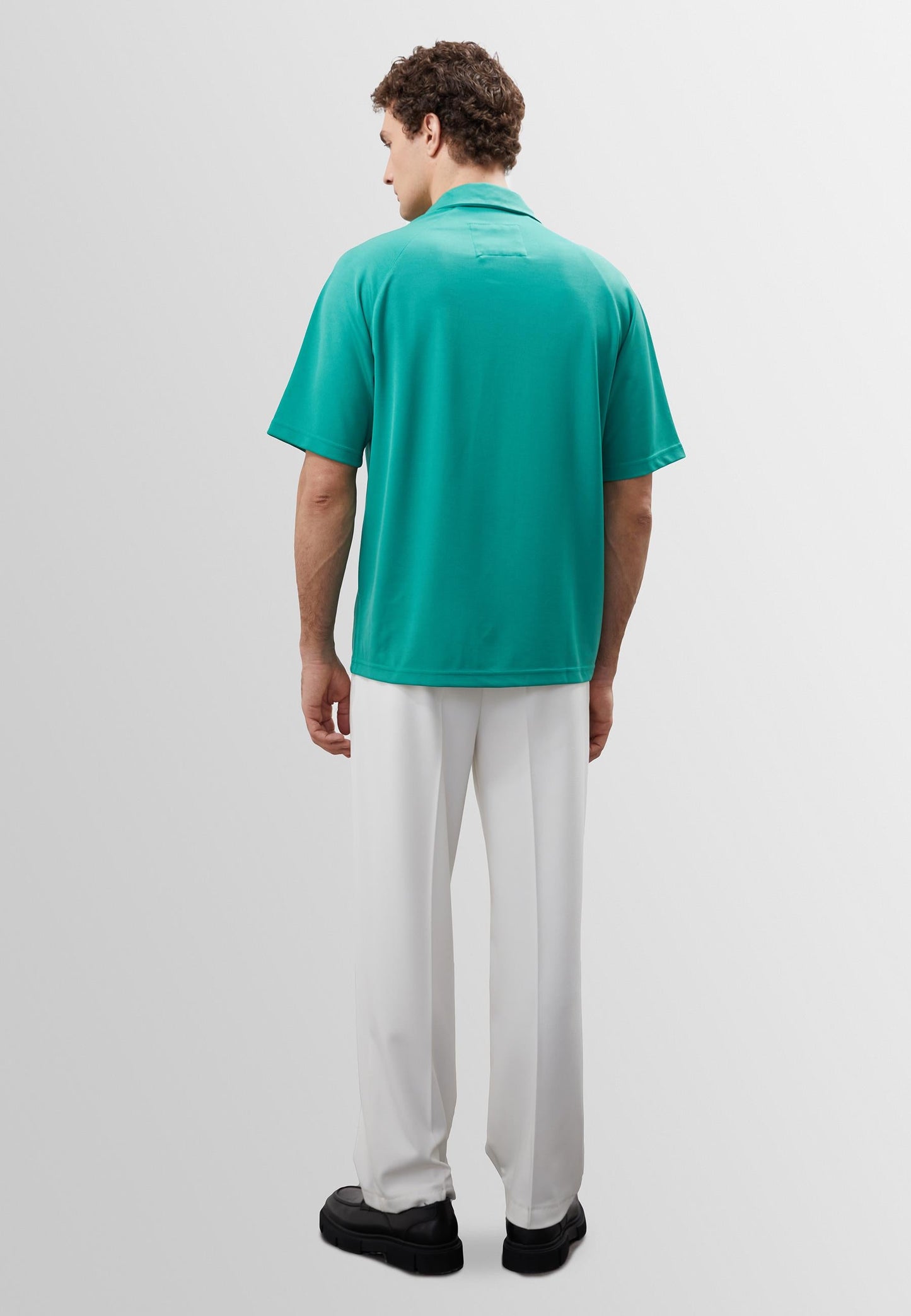 KOALA SYDNEY Men's Grass Green Oversize Short Sleeve Shirt -