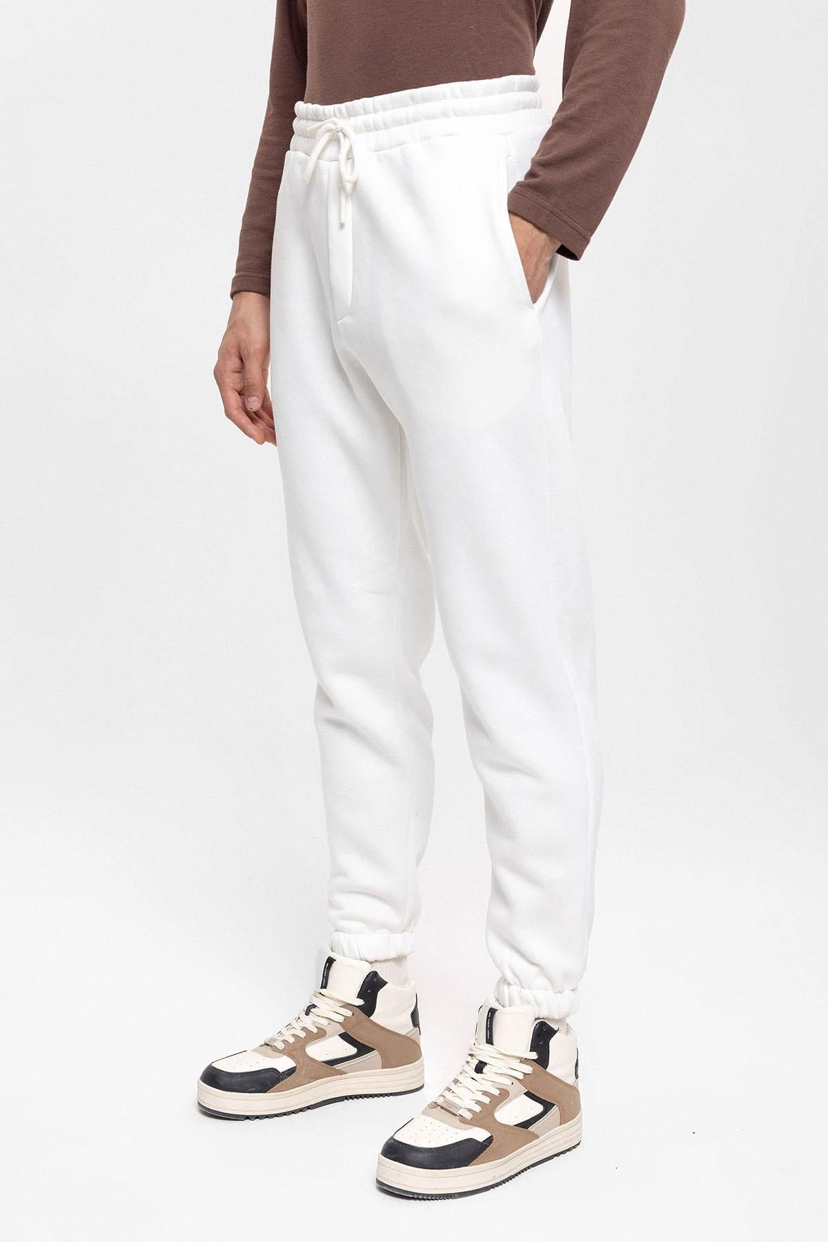 KOALA SYDNEY Men's Ecru Tracksuit with Elastic Legs
