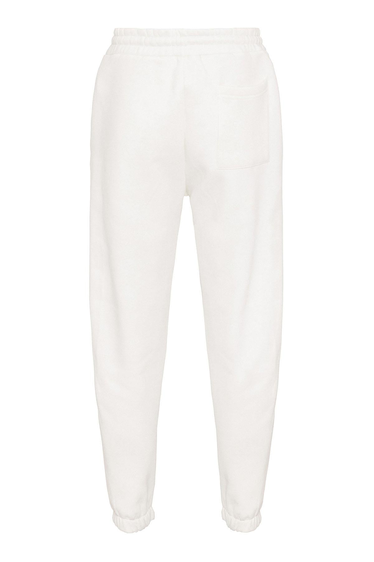 Men's Ecru Tracksuit with Elastic Legs