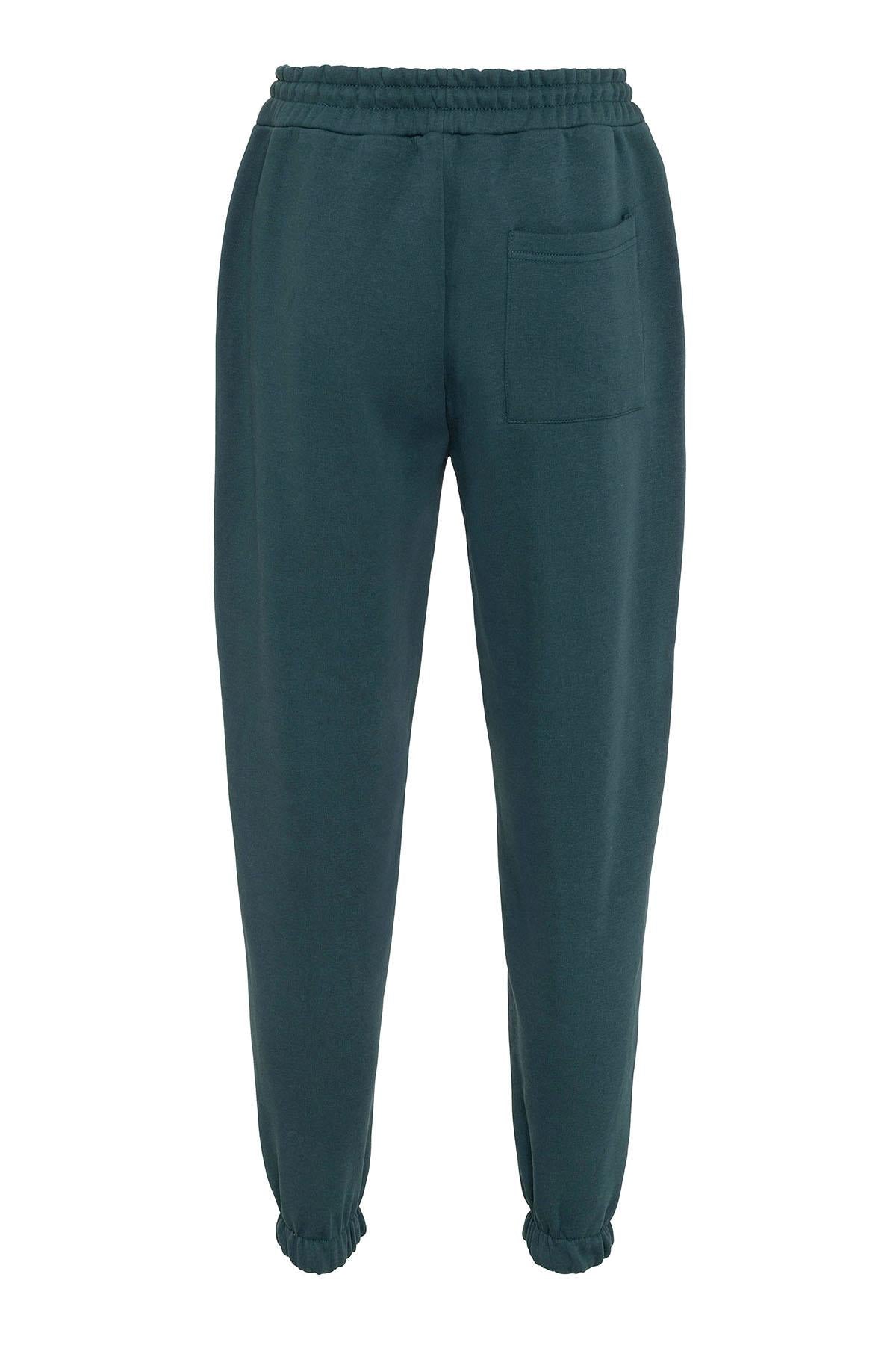 Men's Green Tracksuit with Elastic Legs