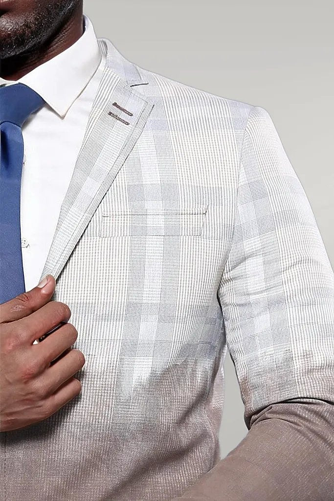 Plaid Patterned 2 Colour Jacket |