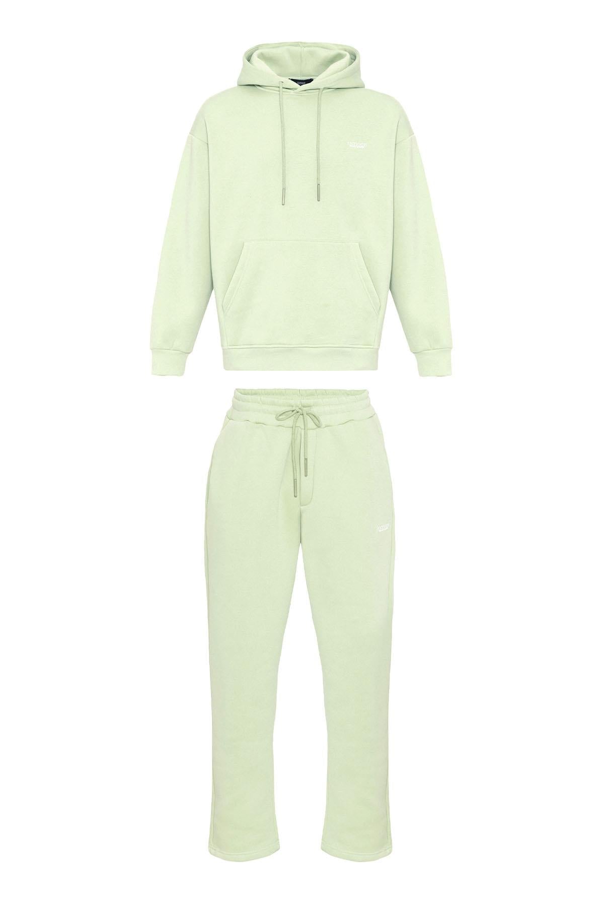 KOALA SYDNEY Men's Mint Regular Fit Printed Tracksuit Set