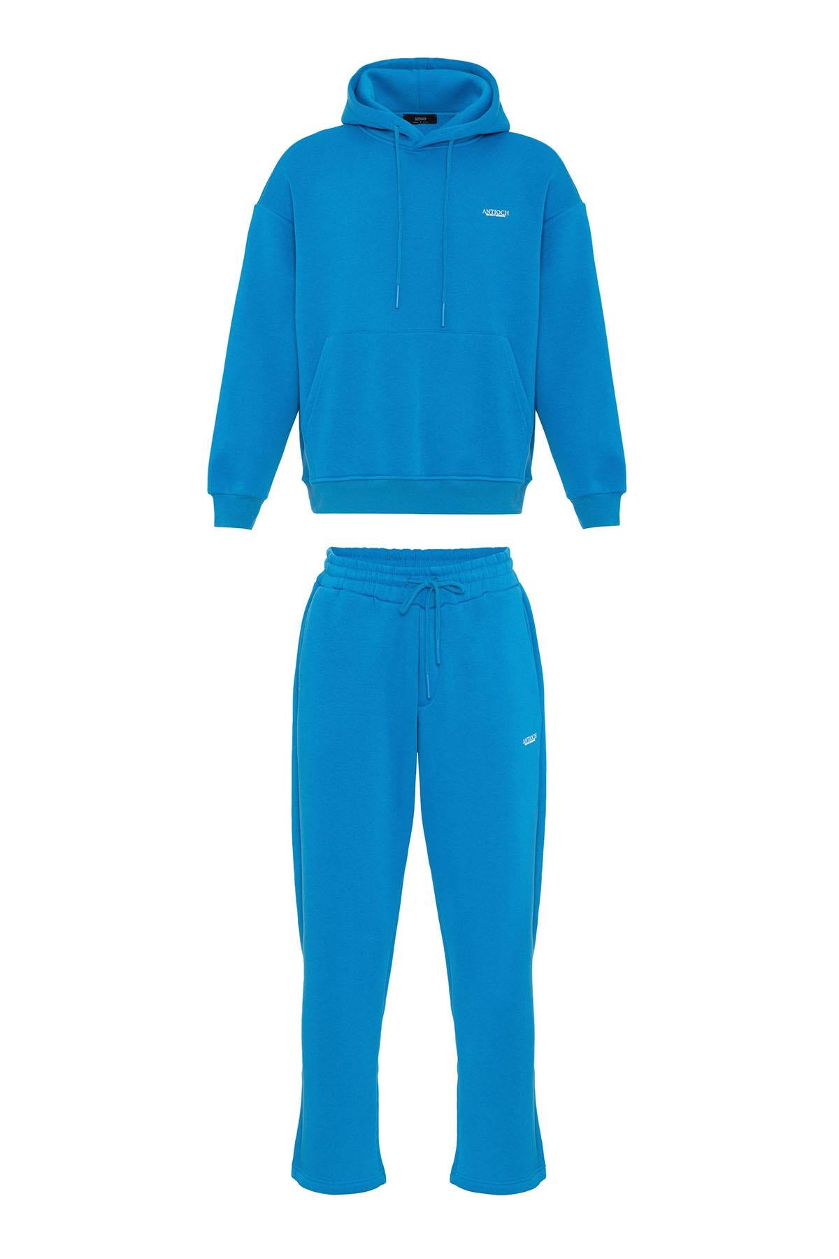 Men's Sax Regular Fit Printed Tracksuit Set