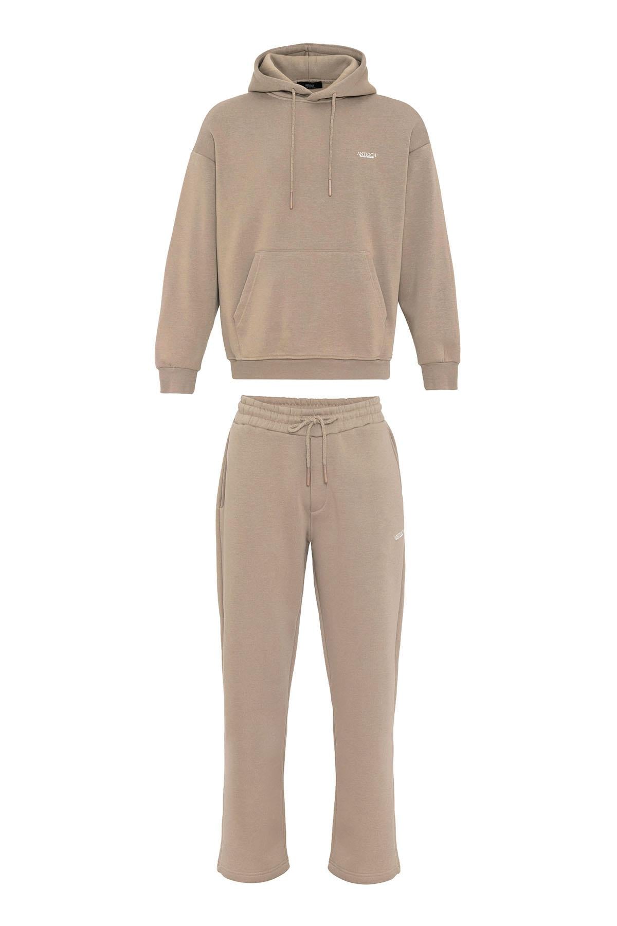 KOALA SYDNEY Men's Mink Regular Fit Printed Tracksuit Set