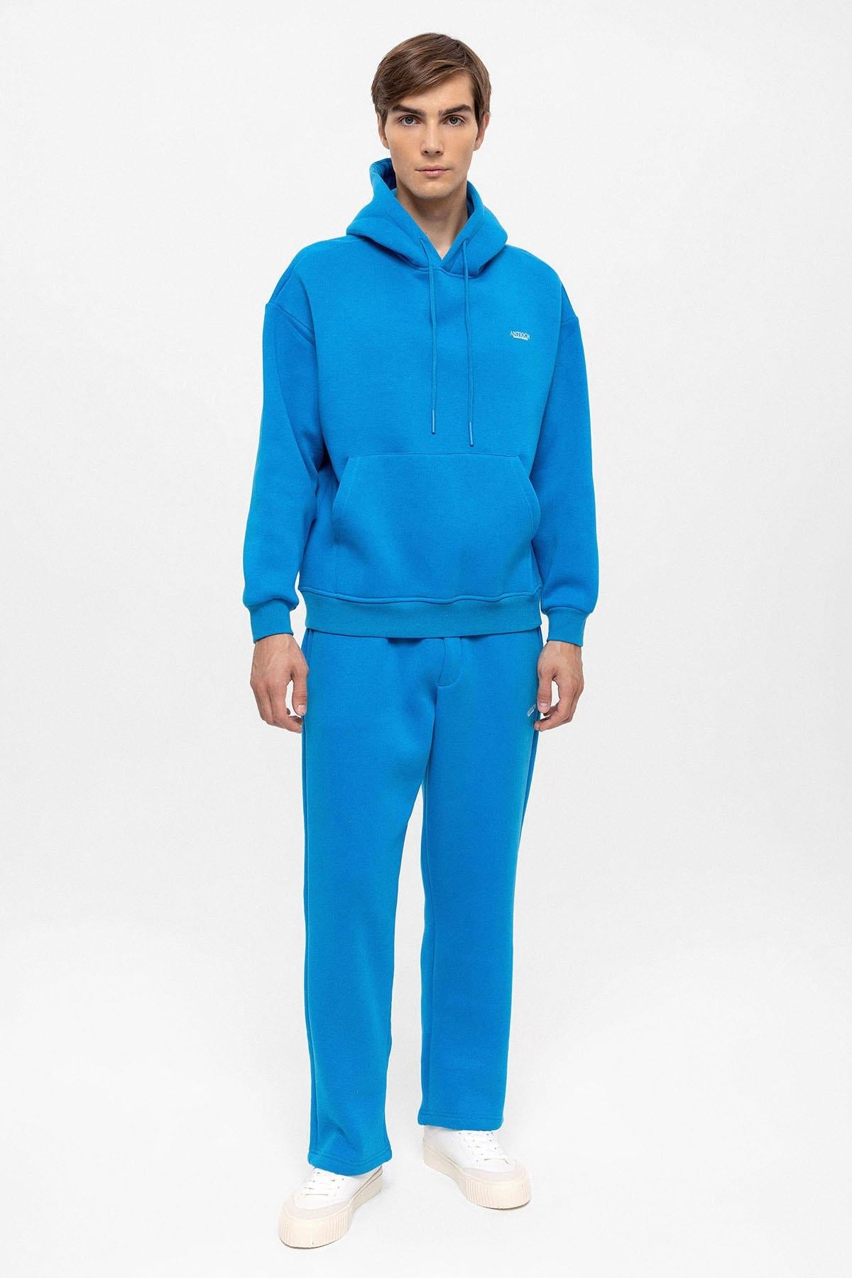 KOALA SYDNEY Men's Sax Regular Fit Printed Tracksuit Set
