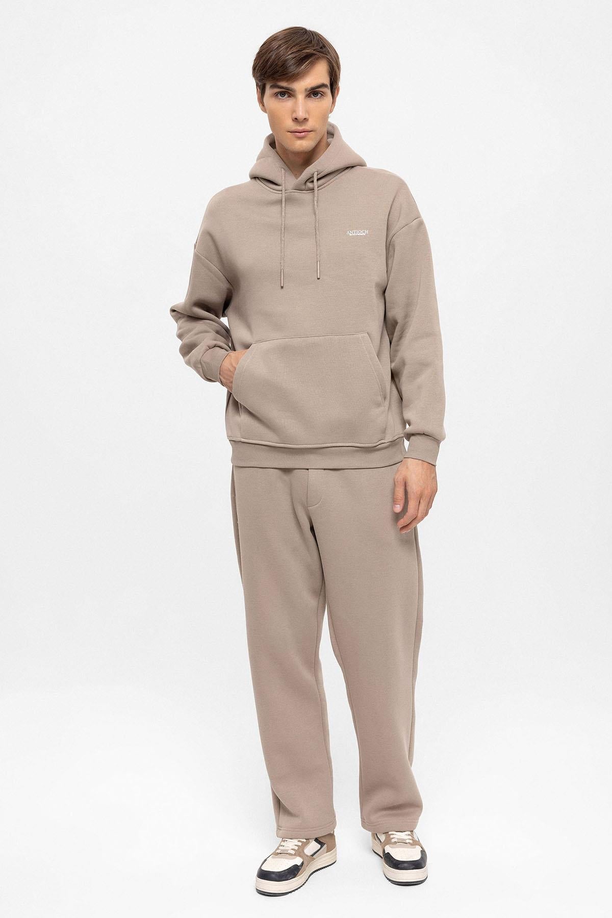 KOALA SYDNEY Men's Mink Regular Fit Printed Tracksuit Set