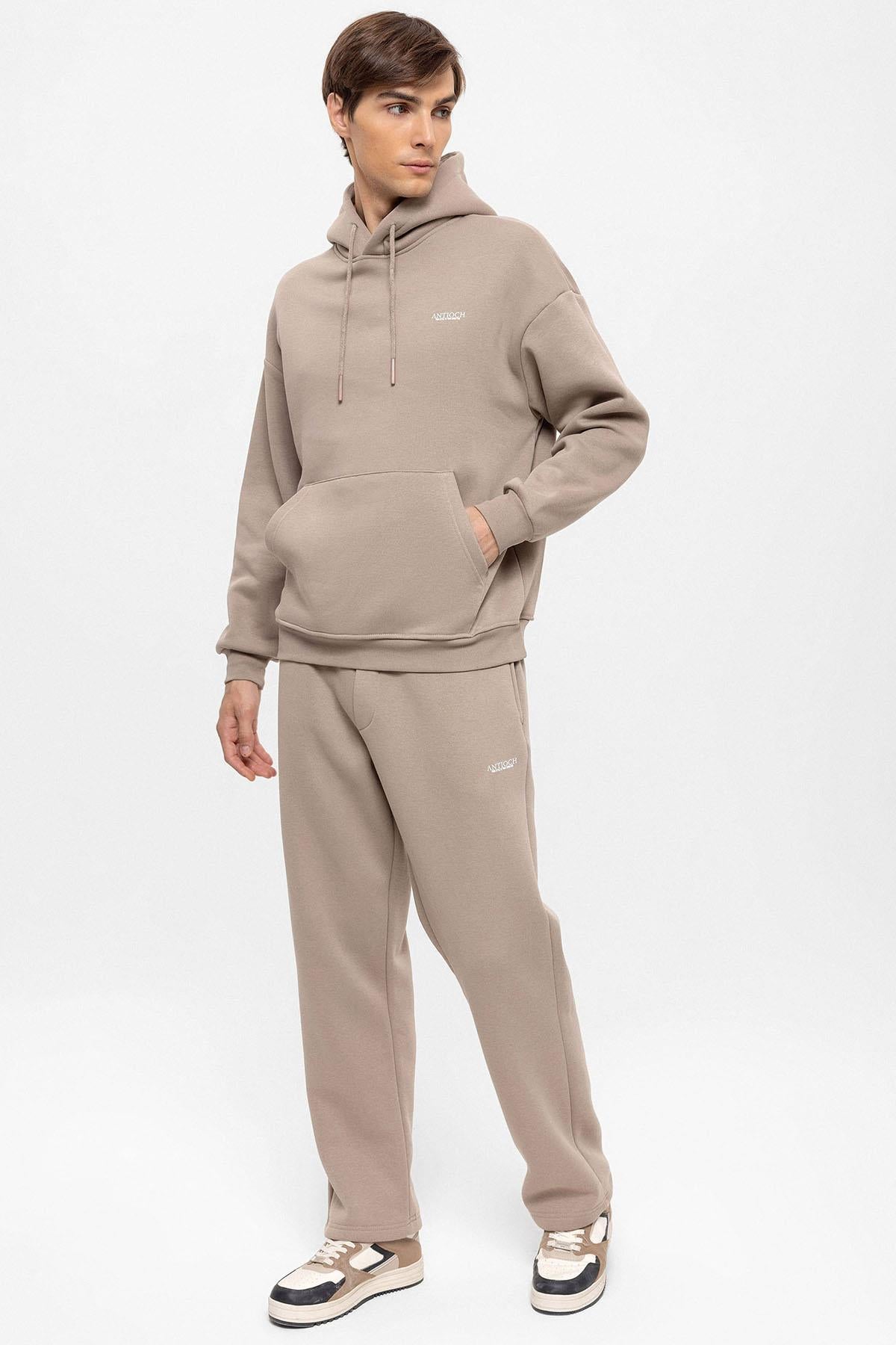 KOALA SYDNEY Men's Mink Regular Fit Printed Tracksuit Set