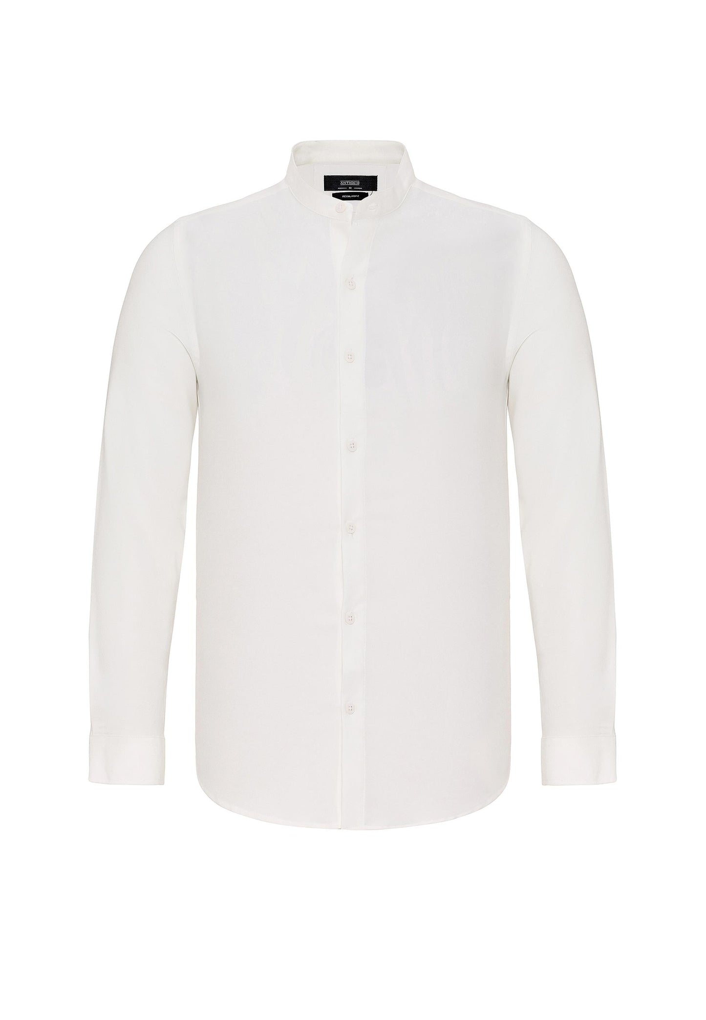 Men's White Regular Fit Classic Collar Shirt