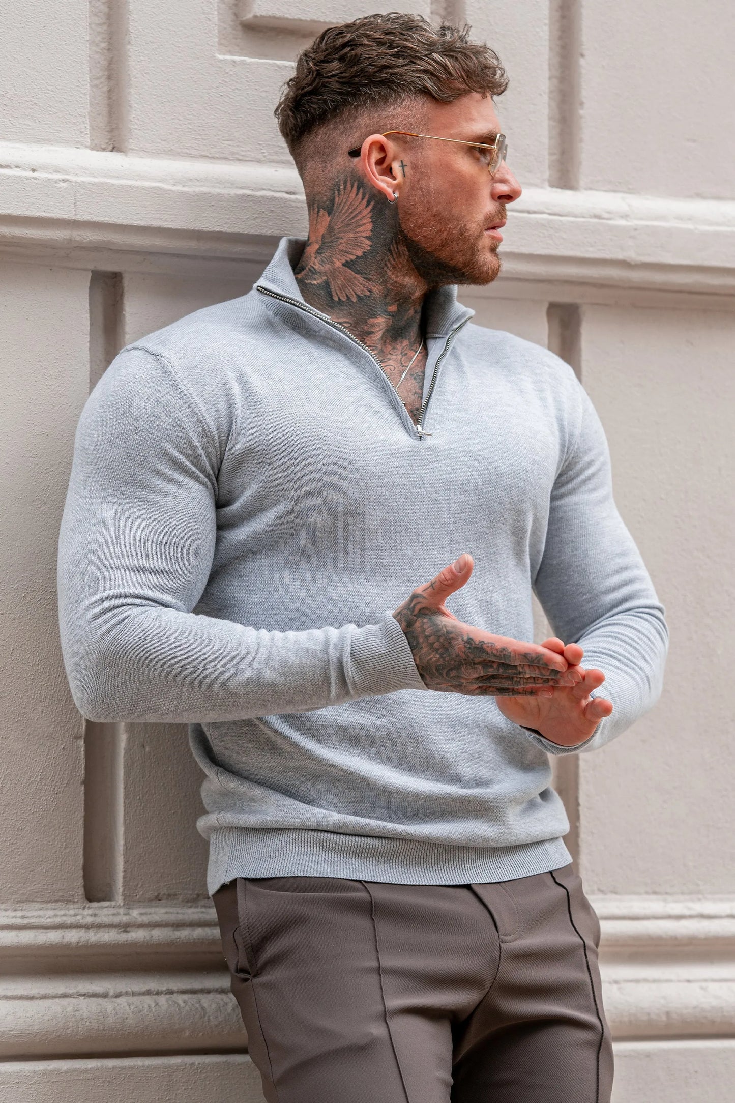 Santoni Half-Zip Sweater